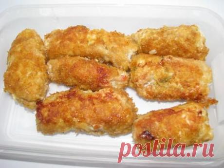 Вертуны с колбасным сыром в сладких кукурузных хлопьях - Простые рецепты Овкусе.ру