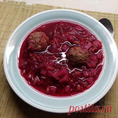 Борщ с фасолью - вкусный и наваристый