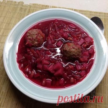 Борщ с фасолью - вкусный и наваристый