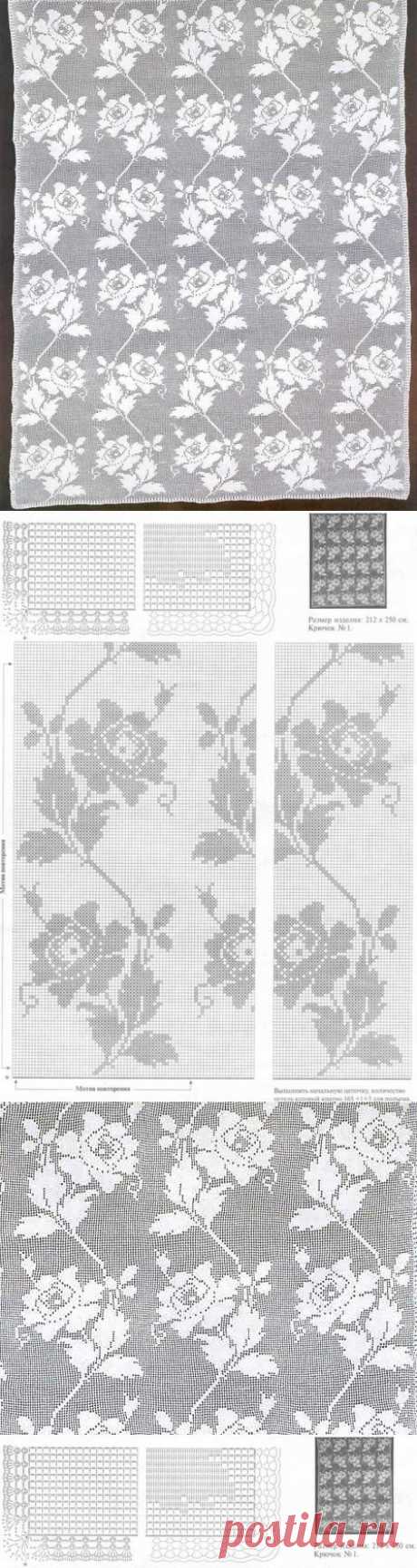 схемы для филейки или жаккарда .
