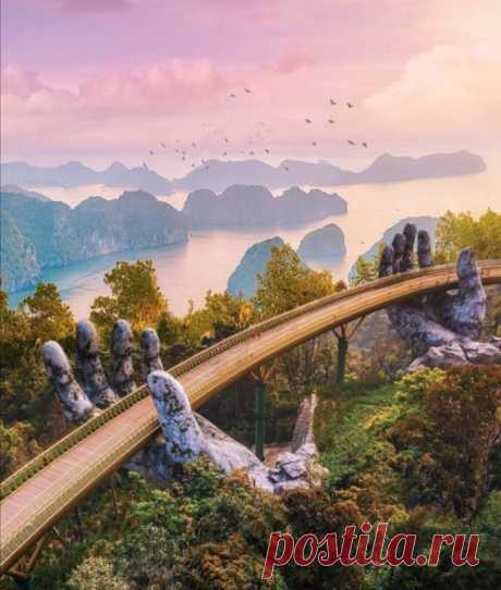 The Golden Bridge (Cau Vang) / Vietnam (by Robert... - It's a beautiful world
