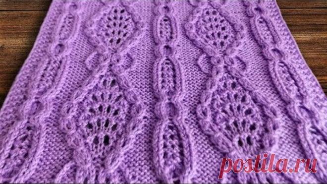 Японские узоры спицами