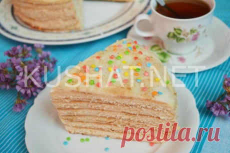 Медовик на сковороде. Пошаговый рецепт с фото &amp;bull; Кушать нет