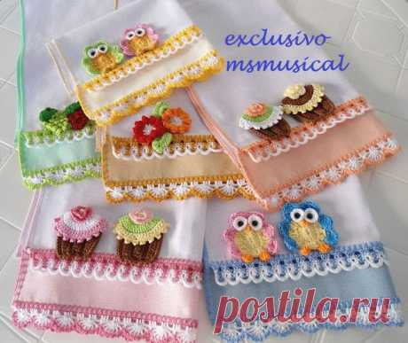 Красивая обвязка края крючком. Просто прелесть! | Умелые ручки