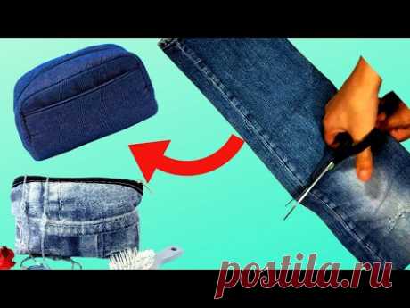 how to make jeans bag with old jeans