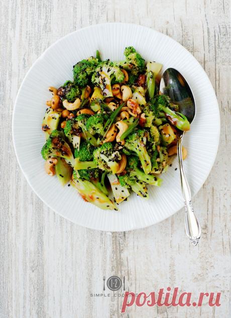 Кисло-сладкий салат из брокколи