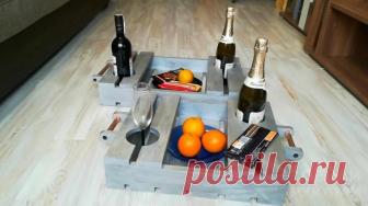 Оригинальный разнос из досок своими руками Что можно сделать из оставшихся после ремонта или какого-нибудь проекта обрезков доски? Да все что угодно — на что хватит фантазии! Например, можно