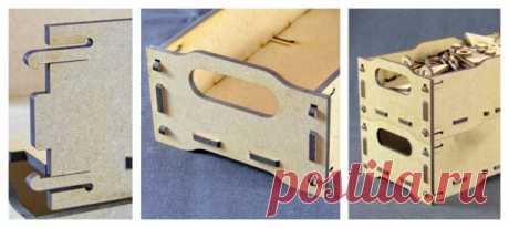 Stackable, clip together laser cut MDF boxes | Dragon Powered