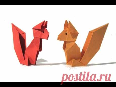 Origami Squirrel - Easy Origami Tutorial - How to make an origami squirrel