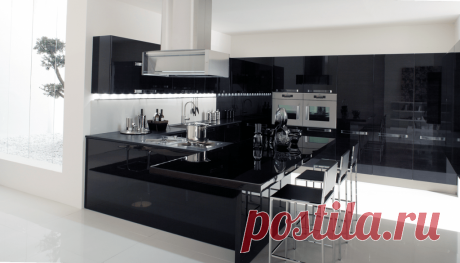 Черная столешница на кухне Каждый из вас ценит красоту и уют в своём доме и мечтает о идеальном его оформлении. Уютный дизайн интерьера квартиры или дома. Ландшафтный дизайн двора частного дома. Проекты в современных и классических стилях.