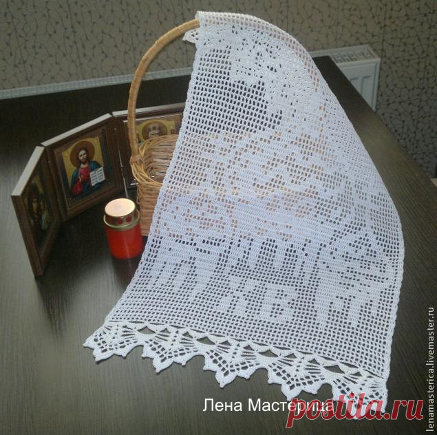Вяжем пасхальную салфетку - Ярмарка Мастеров - ручная работа, handmade