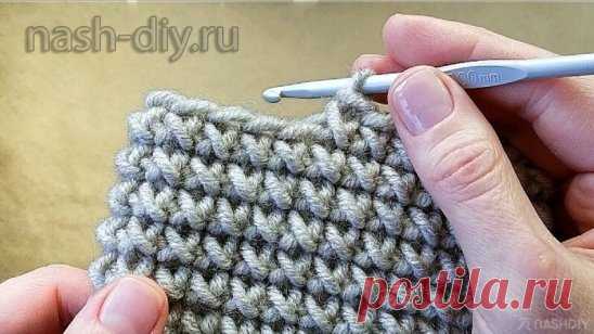 ВЯЖЕМ УЗОР КРЮЧКОМ КРЕСТИКИ,
описание: http://nash-diy.ru/uzory-vjazanija/uzory-krjuchkom/673-vjazhem-uzor-krjuchkom-krestiki.html