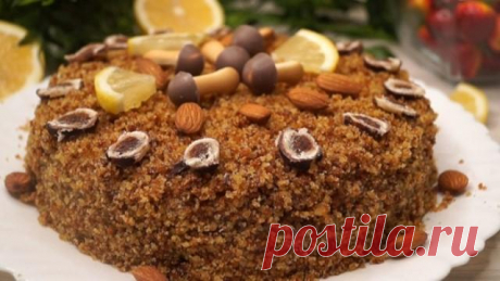 «Экономный» торт. Постный рецепт без яиц и масла.