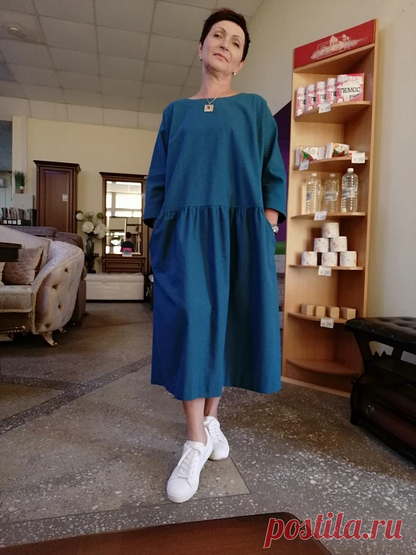 Льняное платье в стиле бохо / Наталья Рыбина / 04.09.2020 / Фотофорум на BurdaStyle.ru