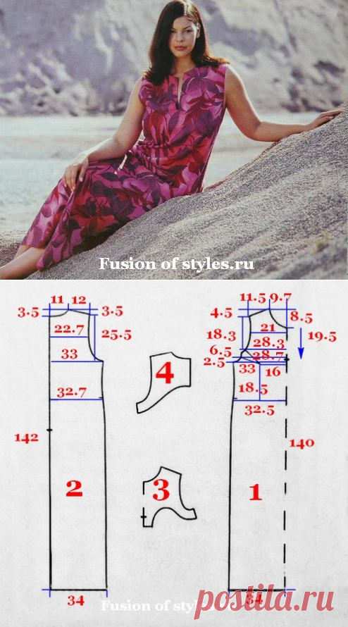 Прямое длинное летнее платье большого размера | Всё о моде, стиле, шитье и рукоделии СЛИЯНИЕ СТИЛЕЙ