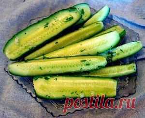 Быстрые маринованные огурчики
Хотите по-настоящему вкусных огурцов? Тогда знакомьтесь с с рецептом быстрые маринованные огурчики. Рецепт очень хороший,  читать тут