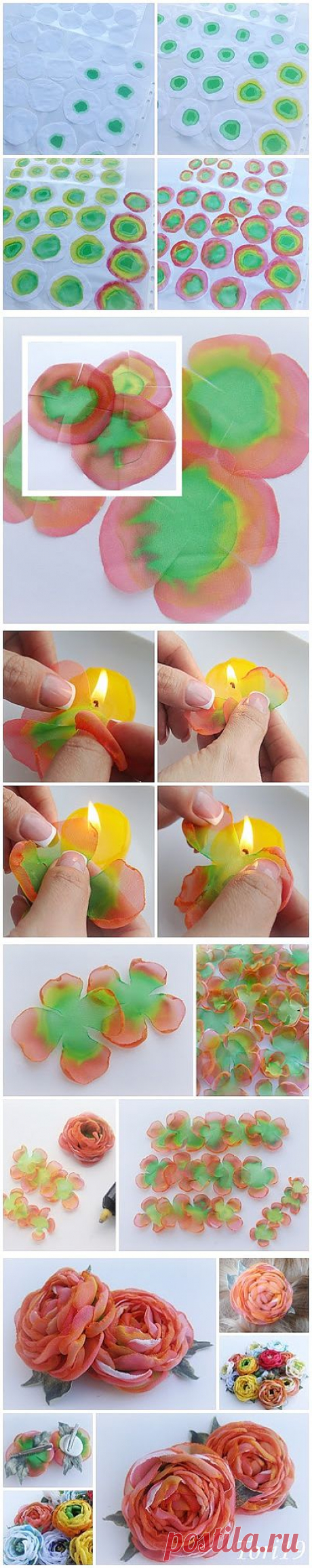 Цветы из ткани. - Ярмарка Мастеров - ручная работа, handmade