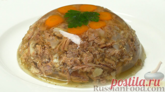 Рецепт: Домашний холодец.