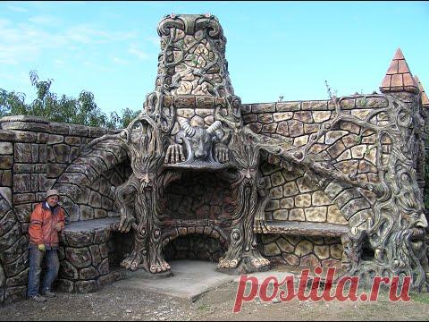 труба  камина  без  кирпича..  как  отштукатурить  эту  трубу  внутри...