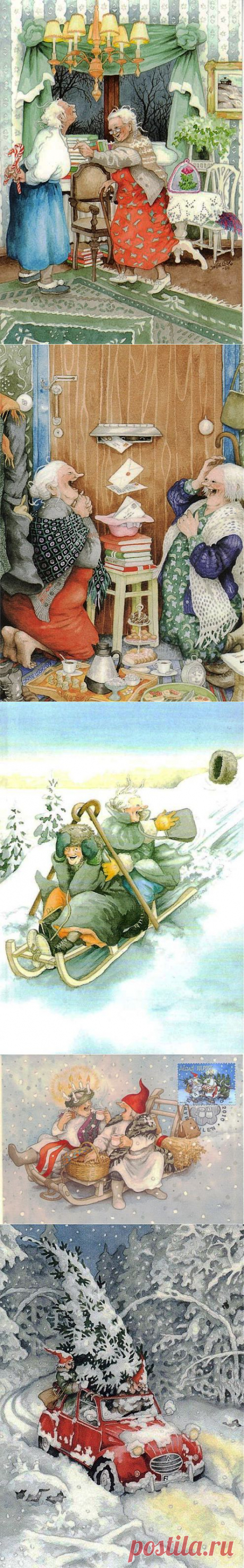 Веселые старушки Инге Лоок - моим подружкам декупажницам / Картинки для декупажа / PassionForum - мастер-классы по рукоделию