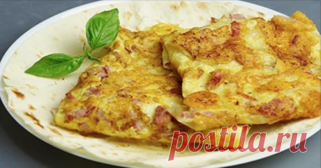 Быстрые конвертики на завтрак. Необычно, красиво и очень вкусно