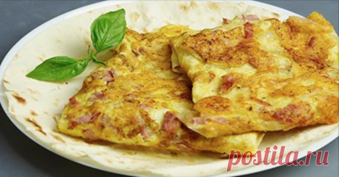 Быстрые конвертики на завтрак. Необычно, красиво и очень вкусно