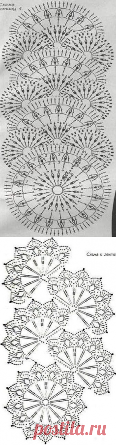 Схемы ленточного кружева
