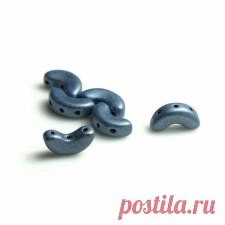 Arcos ®par Puca бусины,5х10мм, Металлический Матовый Синий