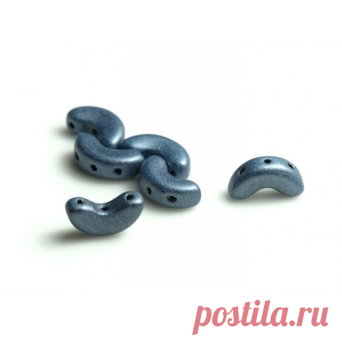 Arcos ®par Puca бусины,5х10мм, Металлический Матовый Синий