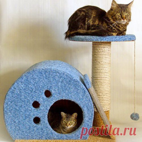 Мини-комплекс для кошек своими руками. МК