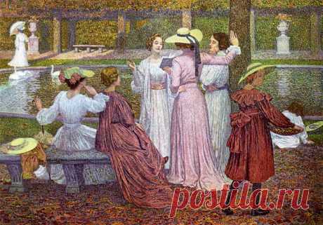 Импрессионизм и пуантилизм: Бельгийский художник - пейзажист и портретист, иллюстратор и скульптор Théo van Rysselberghe (1862-1926)