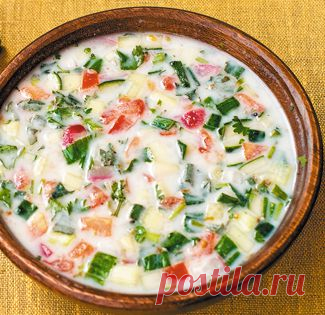 Рецепт окрошки с рыбой | Кулинарная тетрадочка