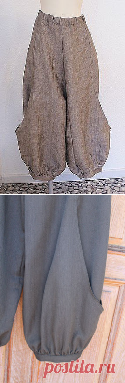 Communing With Fabric: Au Bonheur Harem Pants