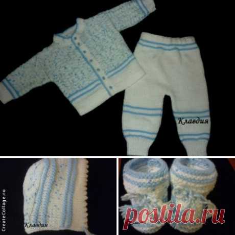 Комплект спицами для новорождённого