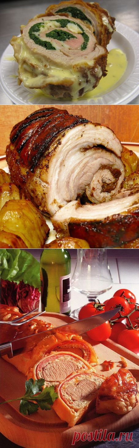 Мясные рулеты. Кулинарные рецепты