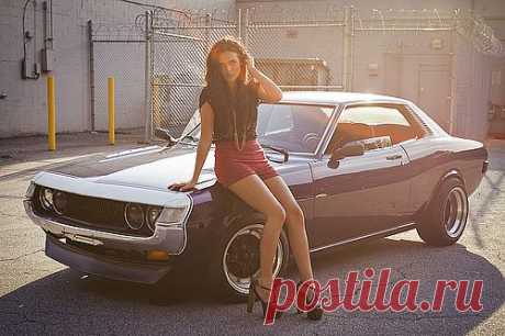 Ann &amp; Toyota Celica 1972.^^