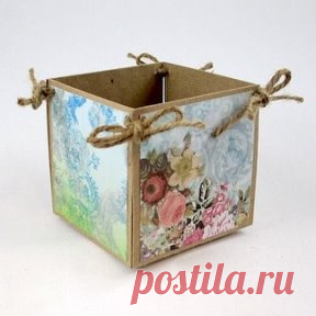 Коробочка для мелочей из картона