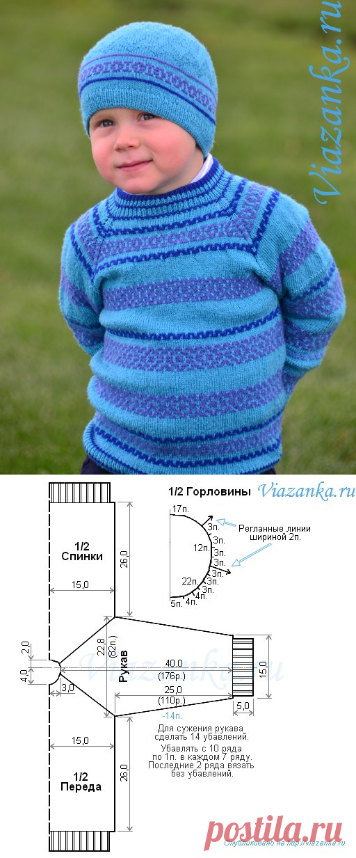 Реглан, связанный сверху | Viazanka.ru