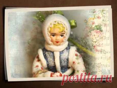 Ватная игрушка. Танцующая девочка. Лена Васько.