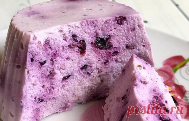 Для тех, кто сидит на диете: Творожный десерт. Очень лёгкий и вкусный