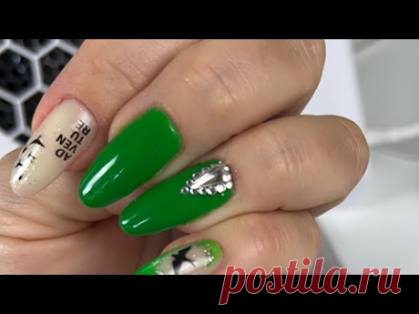 Эфир перед эфиром: вяжем зеленый сетчатый узор 💚Болтаем про маникюр самой себе!