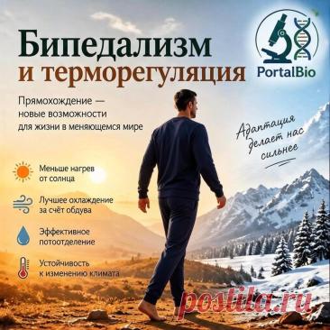 Бипедализм и терморегуляция: почему прямохождение спасало от перегрева