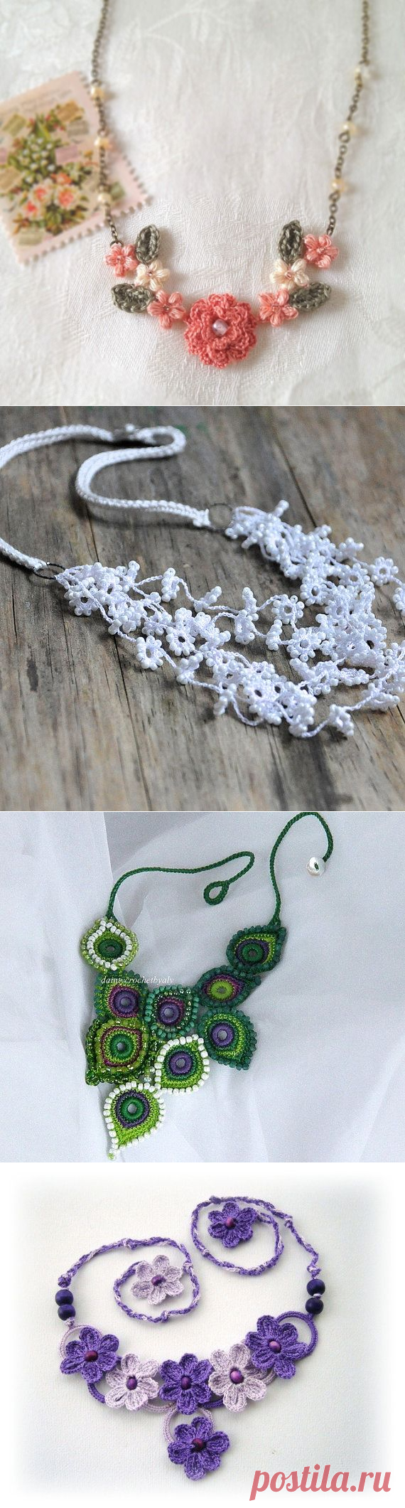 60 Lindos Collares hechos en Crochet | Otakulandia.es