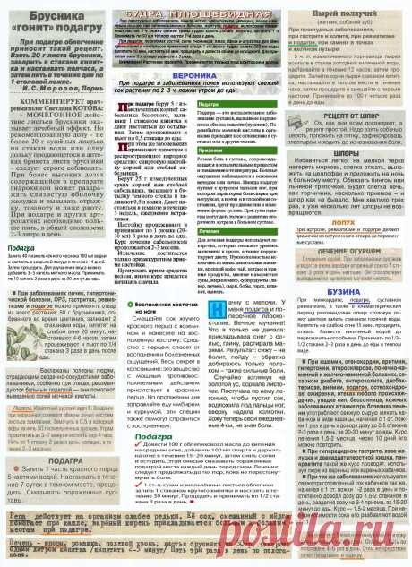 Шпоры. Подагра