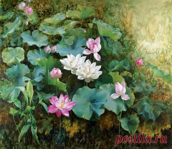 Китайский #художник Wu Furong (1968 г.р.) - Виртуальная Академия Живописи