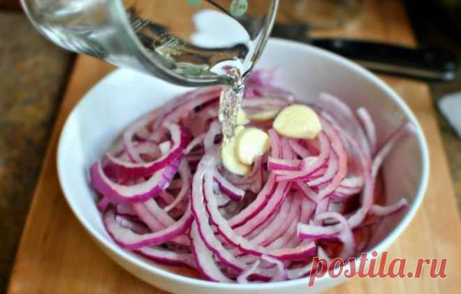 Очень вкусный маринованный лук для шашлычка, салата да и просто так тоже очень вкусно! - СУПЕР ШЕФ