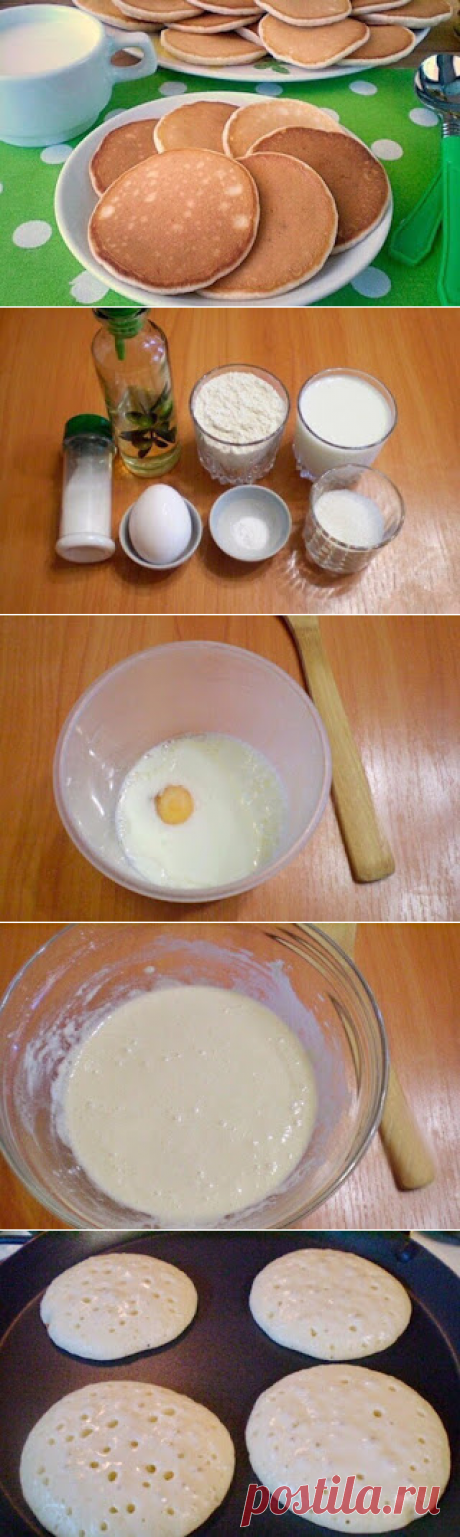 Самые вкусные рецепты: Панкейки на молоке