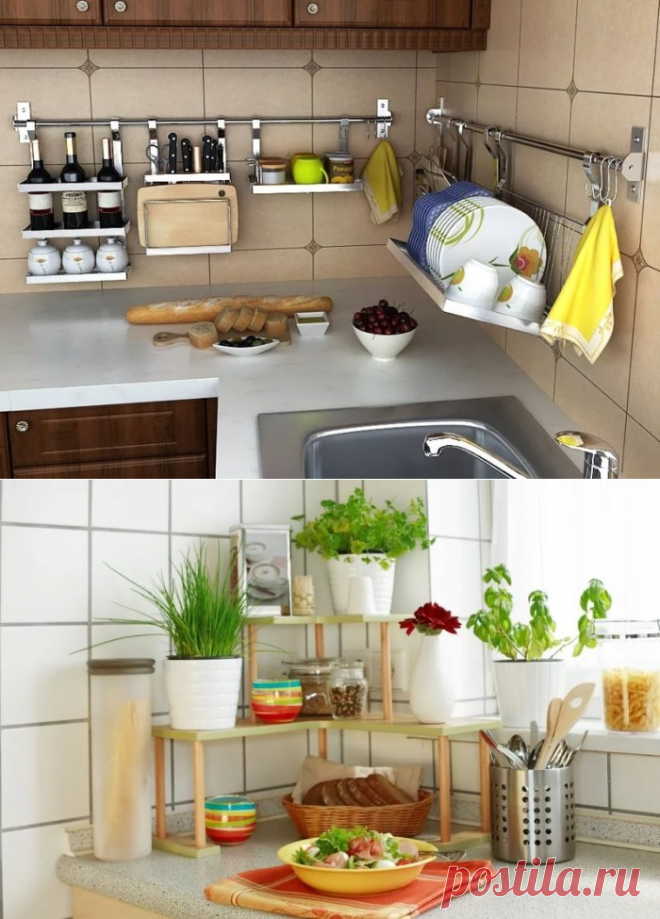 15 оригинальных и практичных полок для кухни, которые отлично оптимизируют пространство