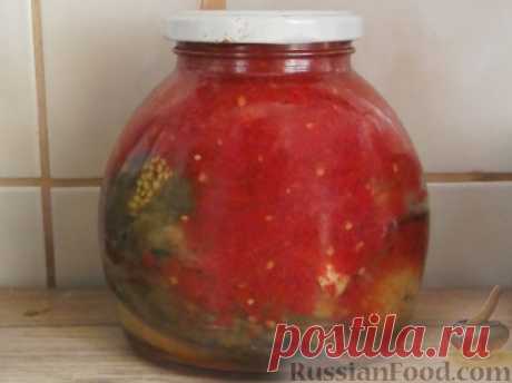 Печеные баклажаны с томатом на RussianFood.com