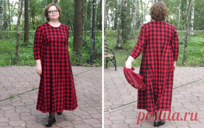 Уютно-осеннее платье. Сшила. МК в картинках прилагается. Размер 56 на даму зрелого возраста | Подушкины секреты | Яндекс Дзен
